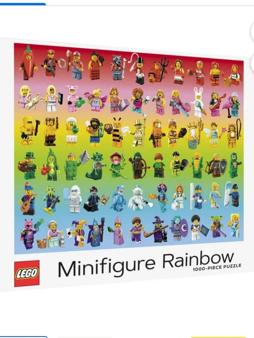 Lego Minifigure Rainbow Puzzle - 1000 pcs